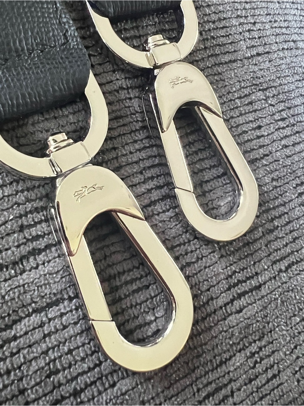 Longchamp Black Nylon & Silver Shoulder Strap! - Picture 4 of 6